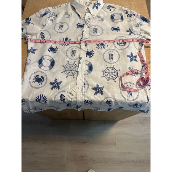Brooks brother red tag vintage summer resort XL NWT 100% linen & Cotton bland - Picture 10 of 13